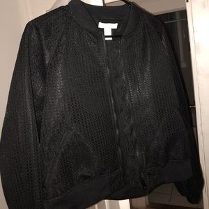 H&M black bomber💗